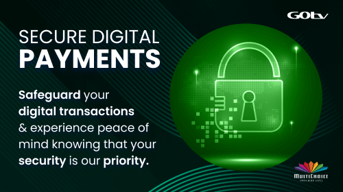 <p><strong>We put your security first to ensure easy and worry-free digital payments.</strong></p>