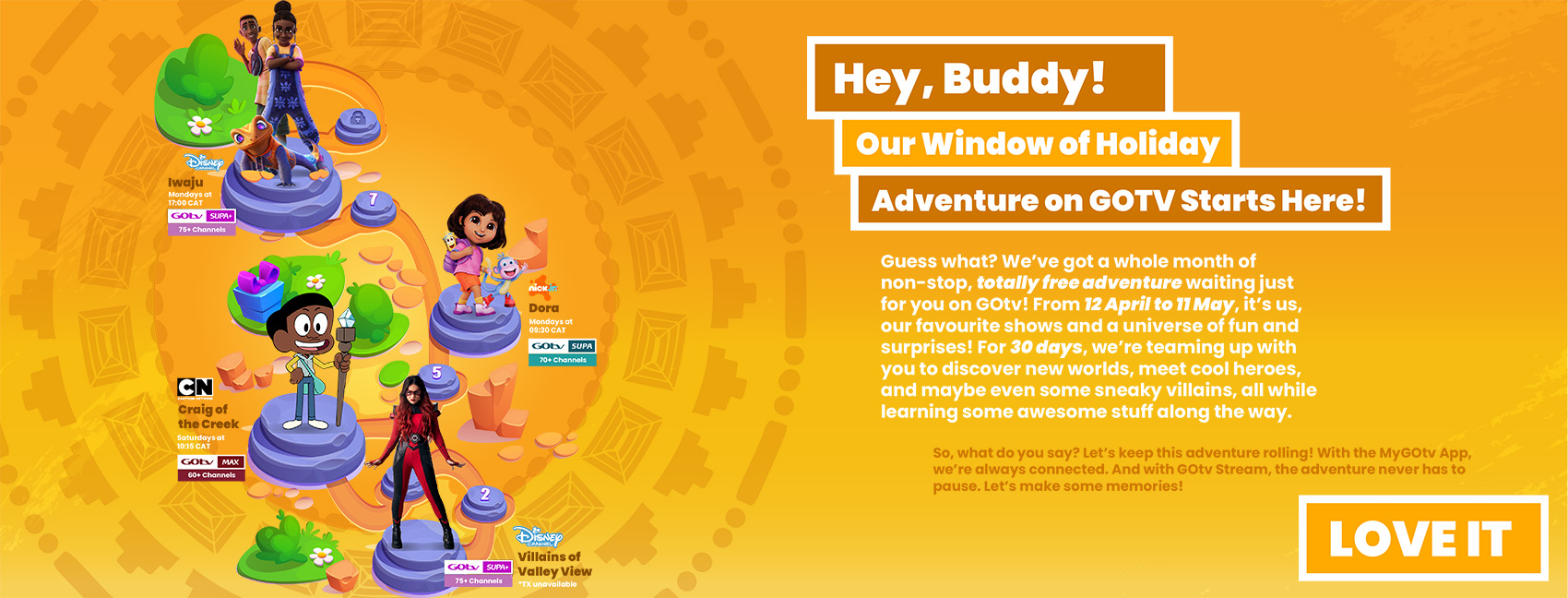 Make it a holiday of more fun and adventure with GOtv Kids Open Window!