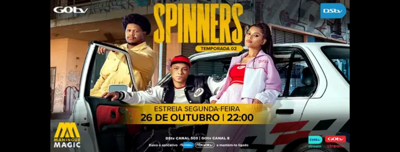 A segunda temporada de Spinners chega ao Maningue Magic com mais velocidade, rivalidades e adrenalina em Outubro