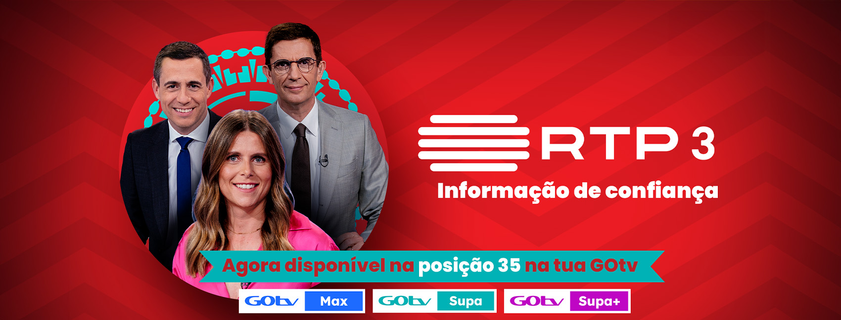 A RTP3 já está disponível na GOtv