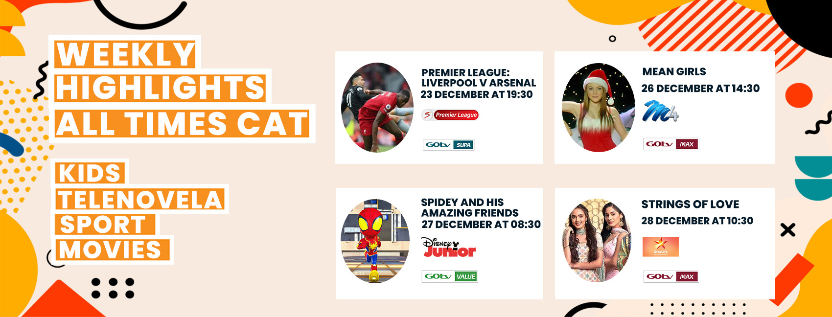 GOTV WEEKLY HIGHLIGHTS 22-28 December 2023