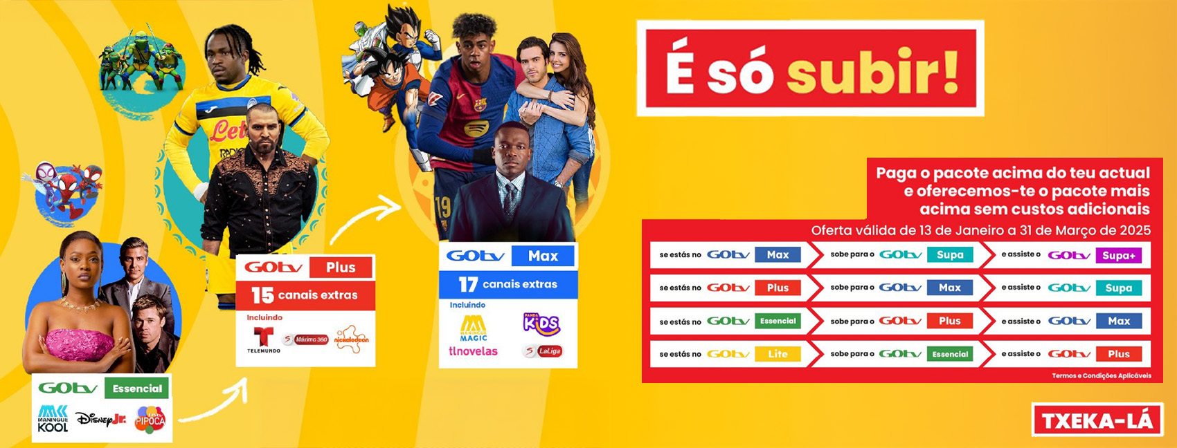 Comece o novo ano ‘em grande’ com a promoção ‘é só subir’ da DStv e GOtv